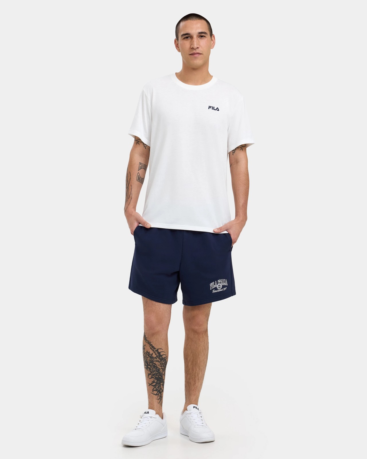 Fila Carlo Fleece Shorts - Navy 2 of 5
