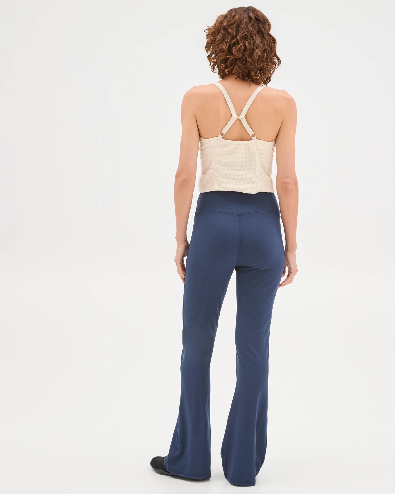 Active Studio Soft Yoga Flare Pants - Navy Marle 4 of 5