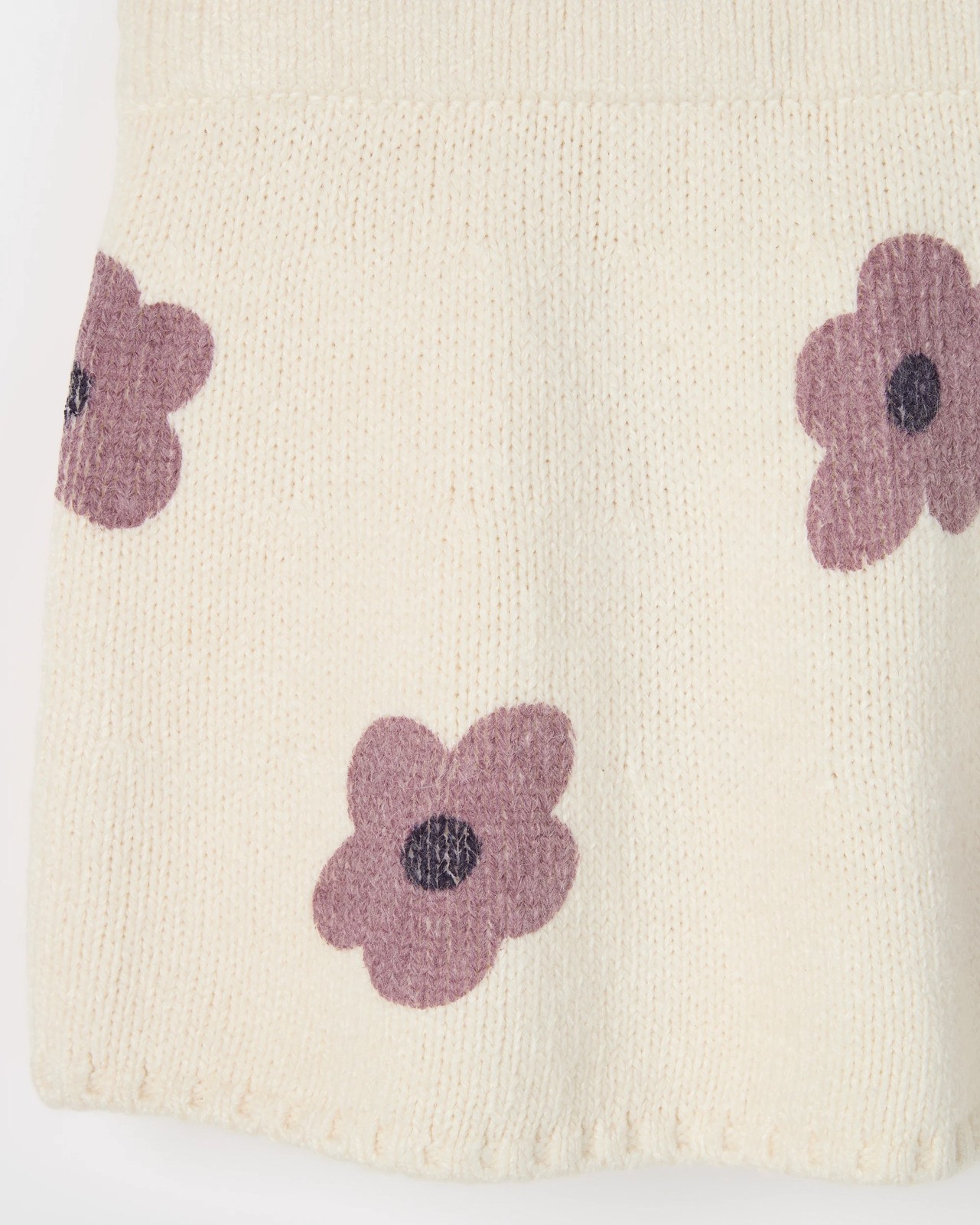 Knit A-Line Skirt - Gardenia Floral Cream 2 of 2