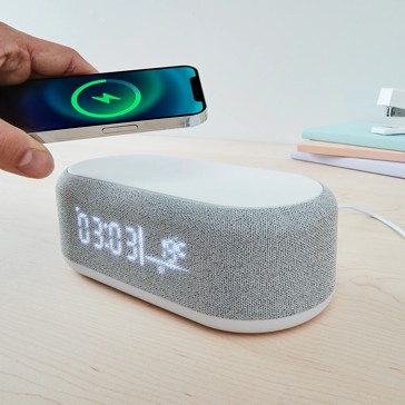 Alarm Clock with Wireless Charger - Anko