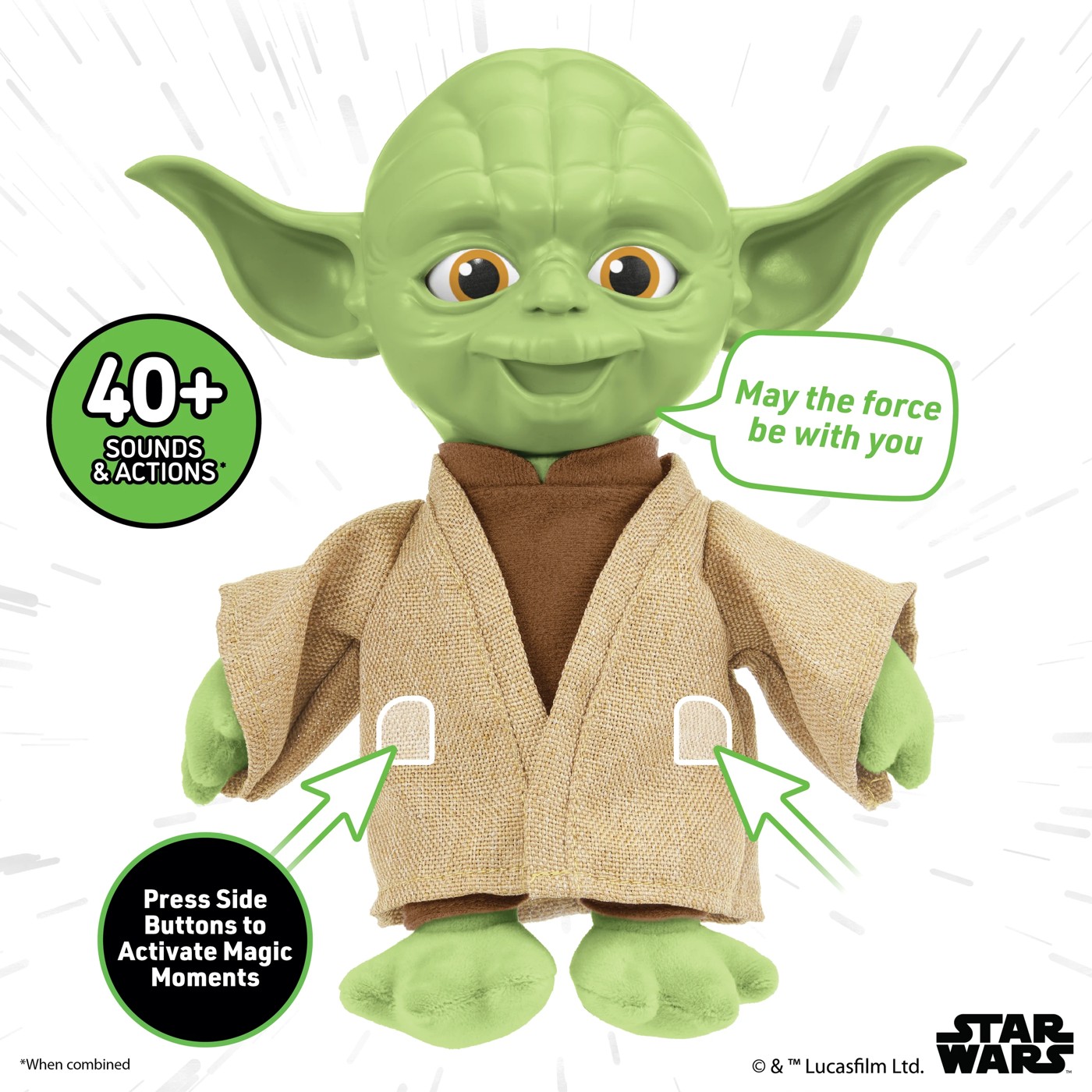 Star Wars Yoda & Wicket Palm Puppetronic - Assorted 5 of 5