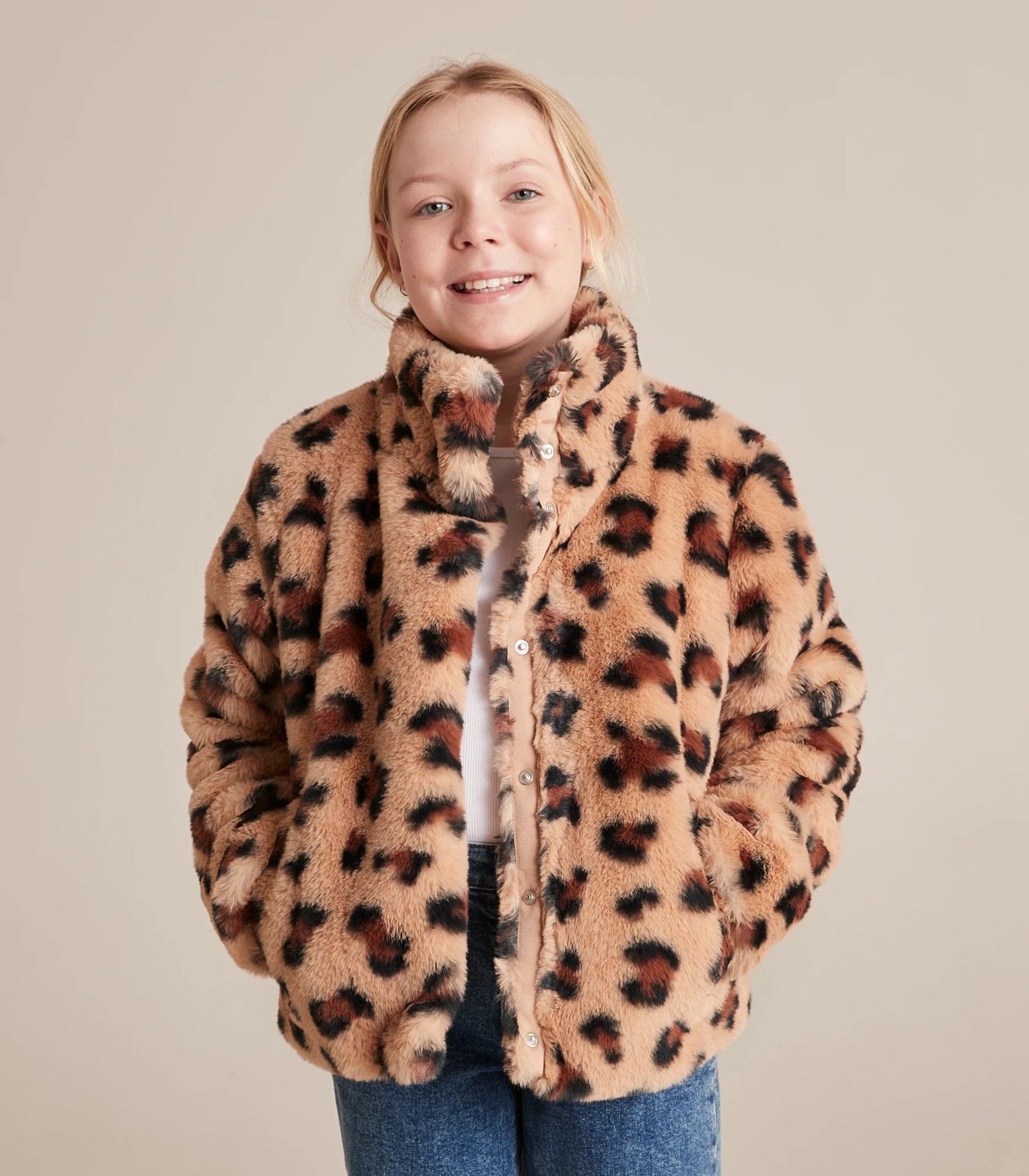 Faux fur leopard coat target hotsell