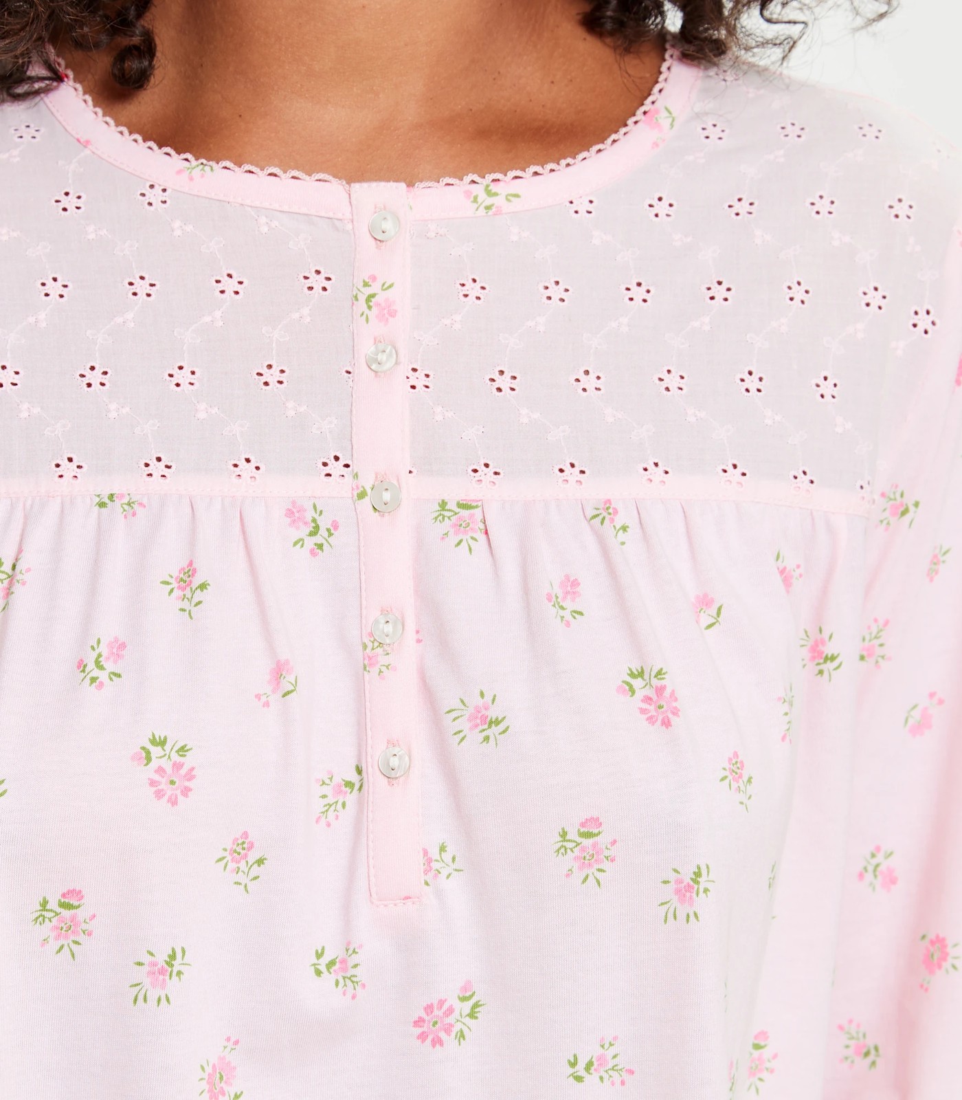 Long Sleeve Traditional Sleep Nightie 