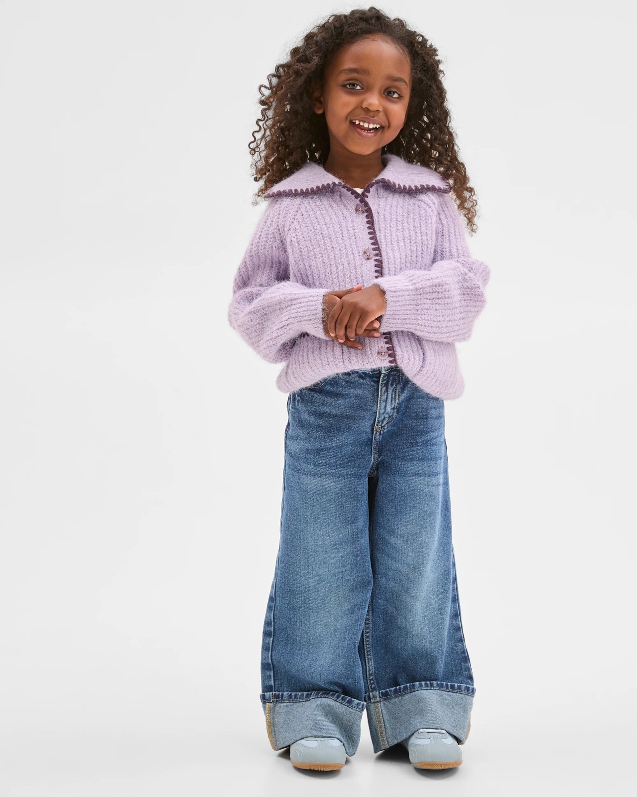 Long Sleeve Blanket Stitch Cardigan 5 of 6