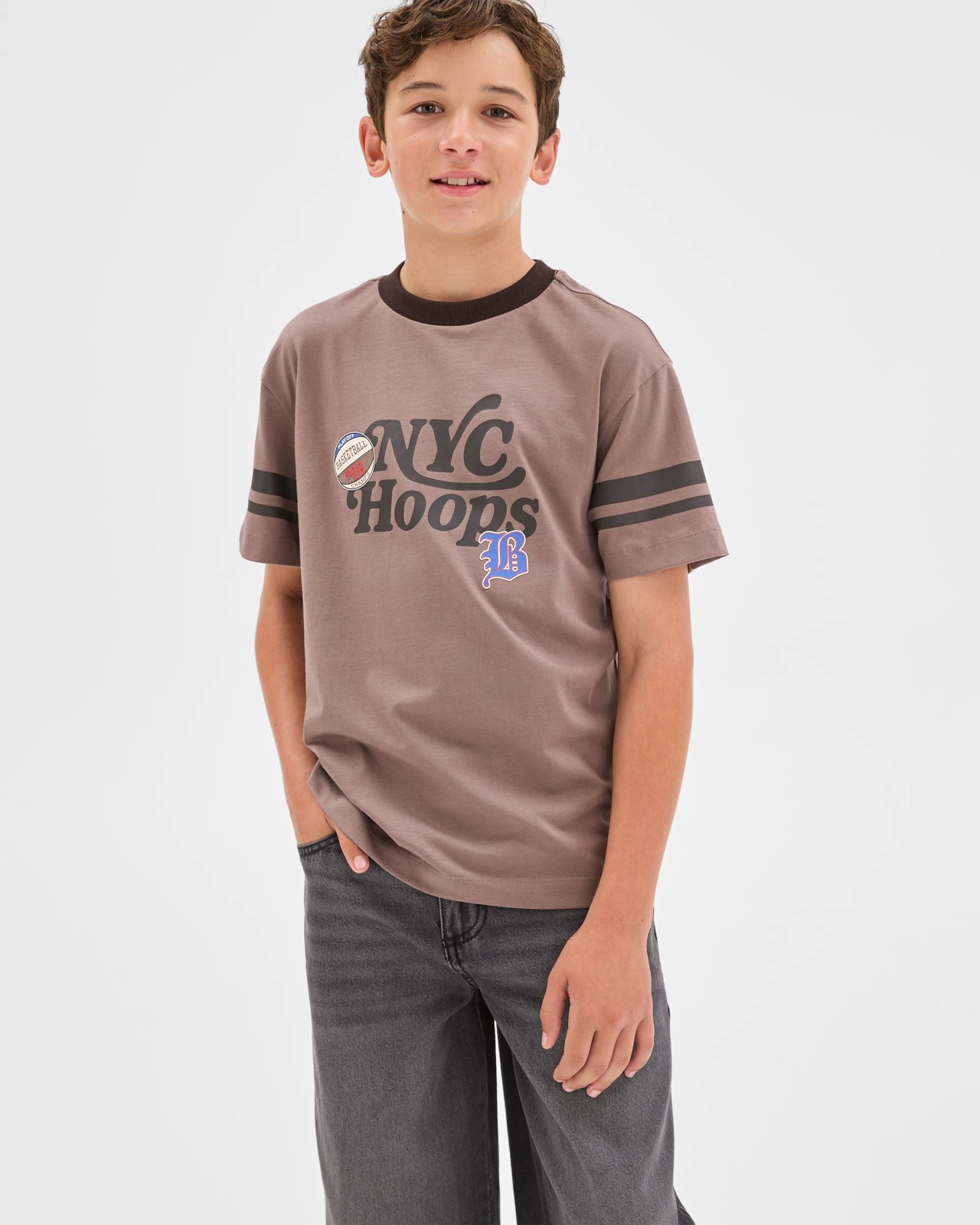 Australian Cotton Short Sleeve T-Shirt - Brown 4 of 6