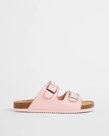 Scallop Moulded Cork Sandals