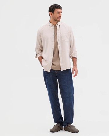 Australian Cotton Long Sleeve Oxford Shirt