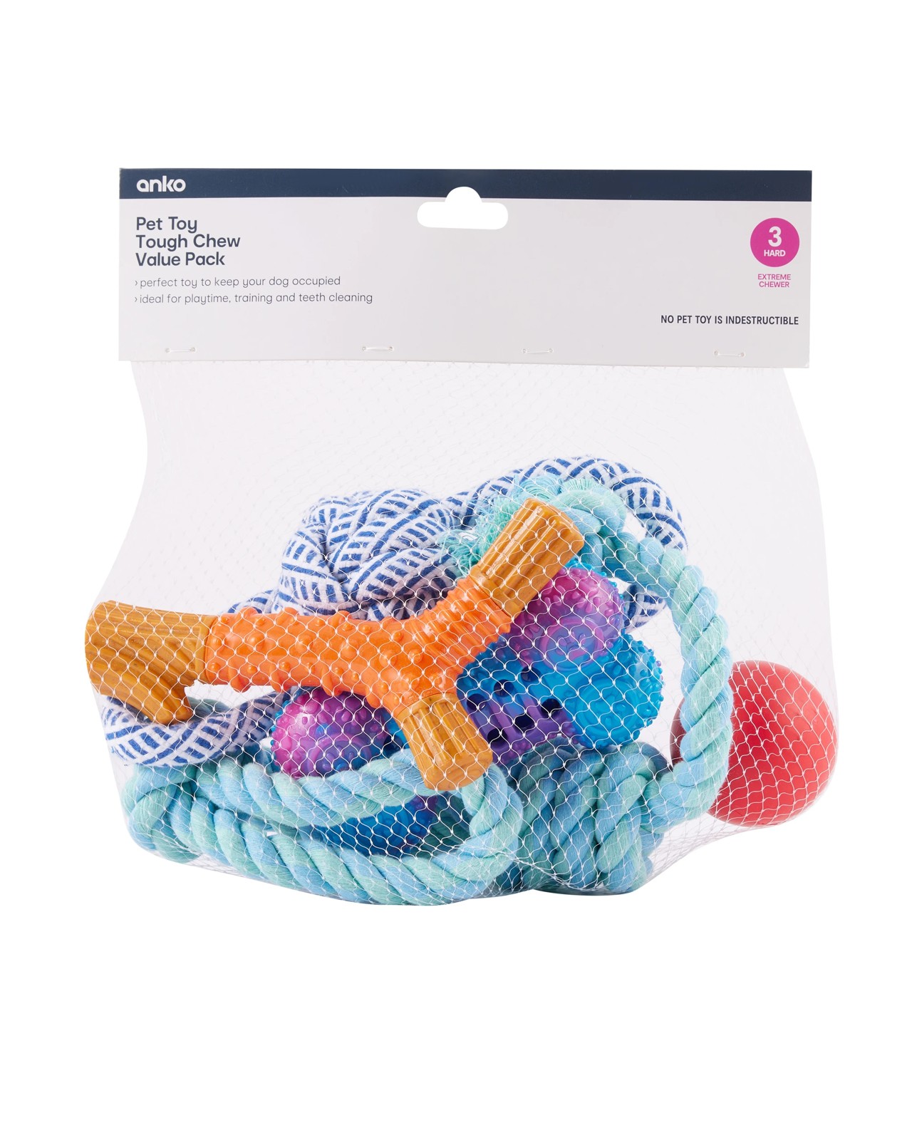 Pet Toy Tough Chew Value Pack - Anko 5 of 5