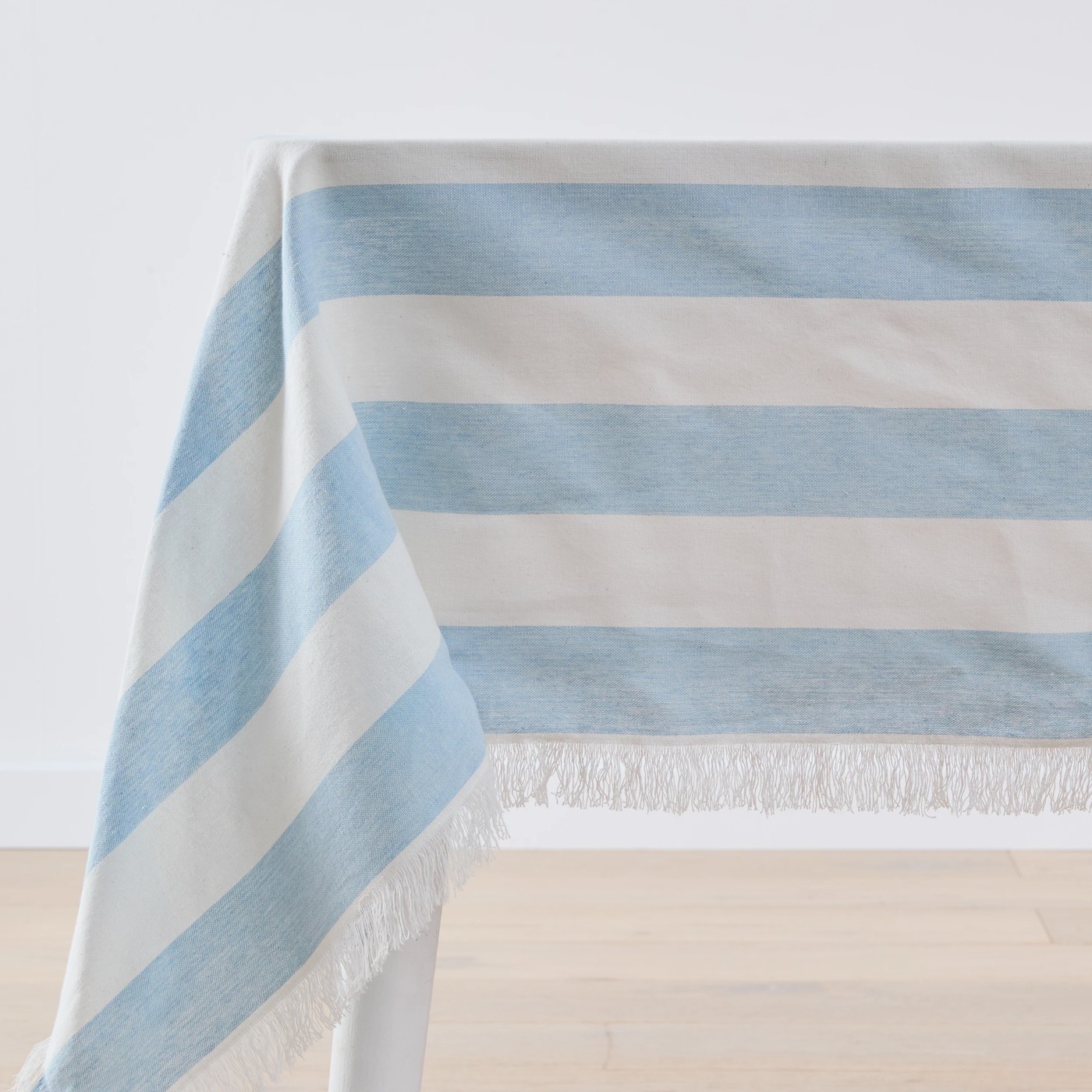 Anko Extra Large Blue Stripe Tablecloth 3 of 5