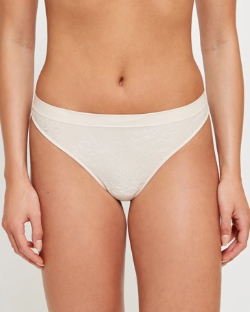 Seamfree Jacquard G-String Briefs