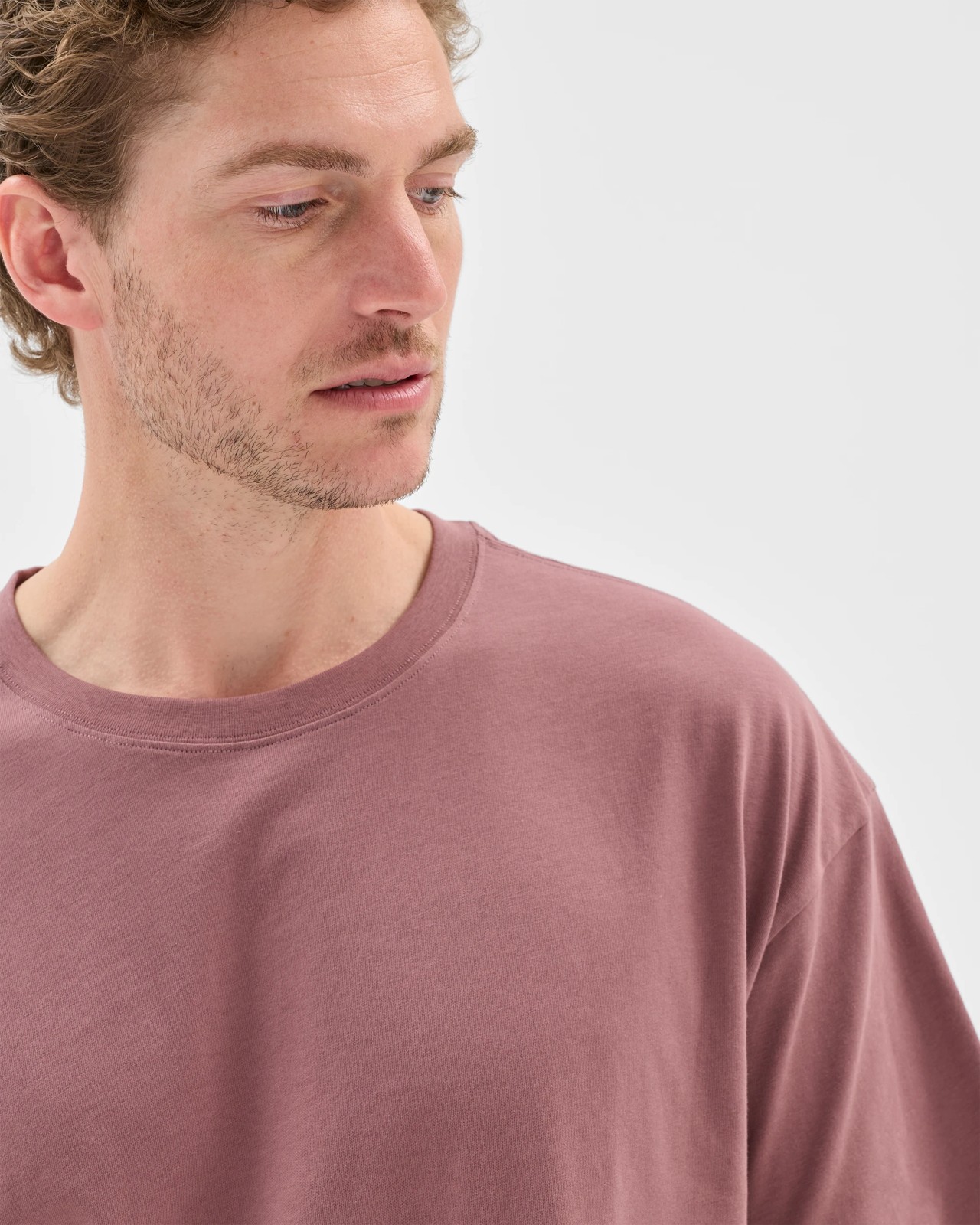Australian Cotton Relaxed T-Shirt - Rose Taupe 3 of 5