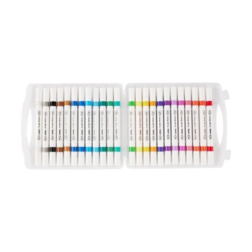Dual-Tip Acrylic Paint Markers, 24 Pack - Anko