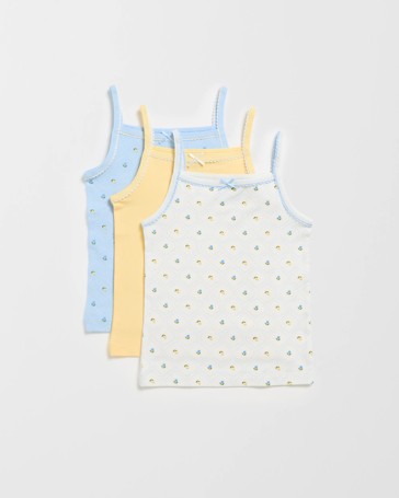 Maxx Bamboo 3 Pack Girls Vests