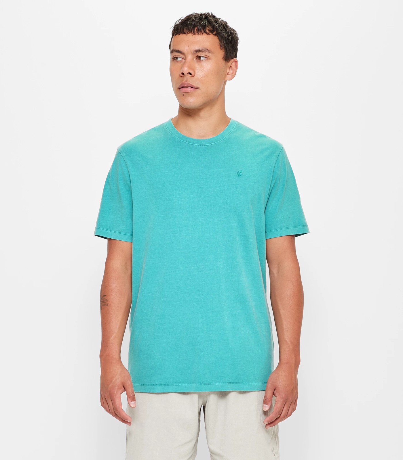 Commons Garment Dye T-Shirt - Teal | Target Australia