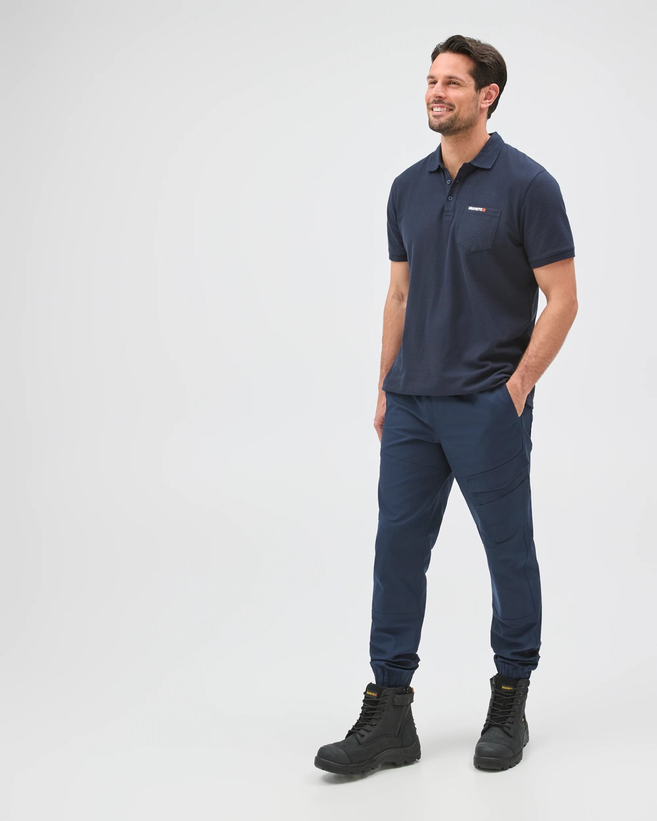 Australian Cotton Kneepad Work Performance Pants - Graphite - Navy Blue 5 of 5