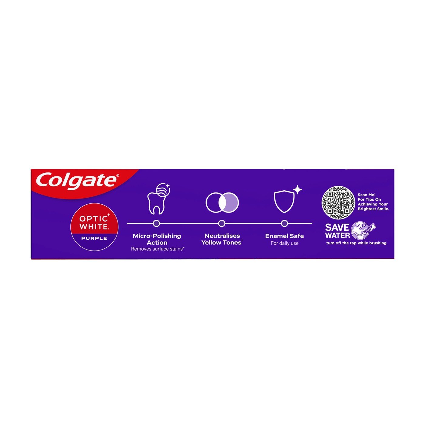 Colgate Optic White Purple Teeth Whitening Toothpaste 100g 2 of 6