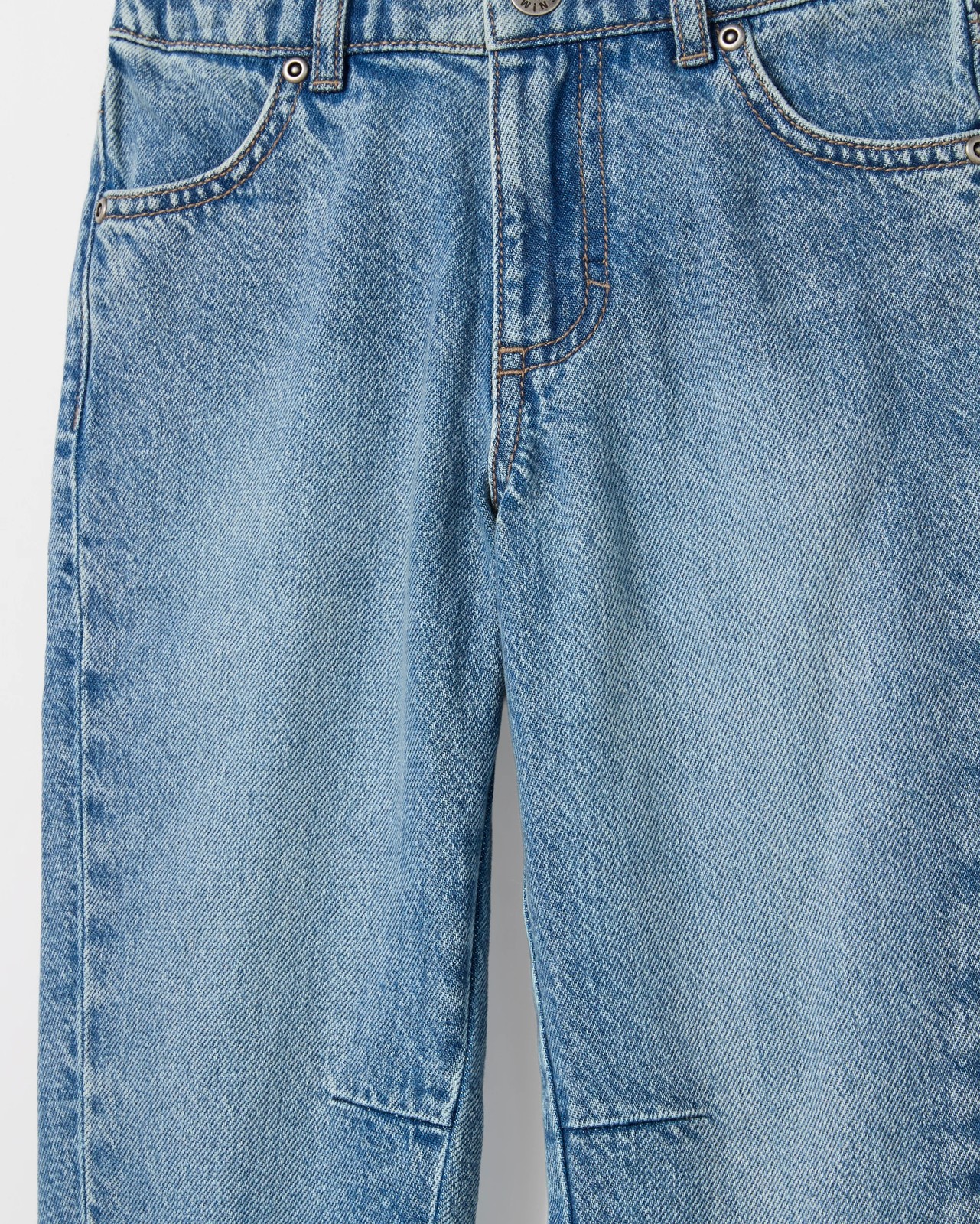 Straight Leg Denim Jeans - Light Wash 5 of 5