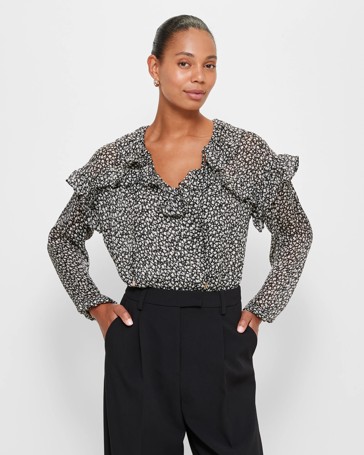 Natural Elegance Relaxed Round Neck Top | Whispering Blue 74902-2503
