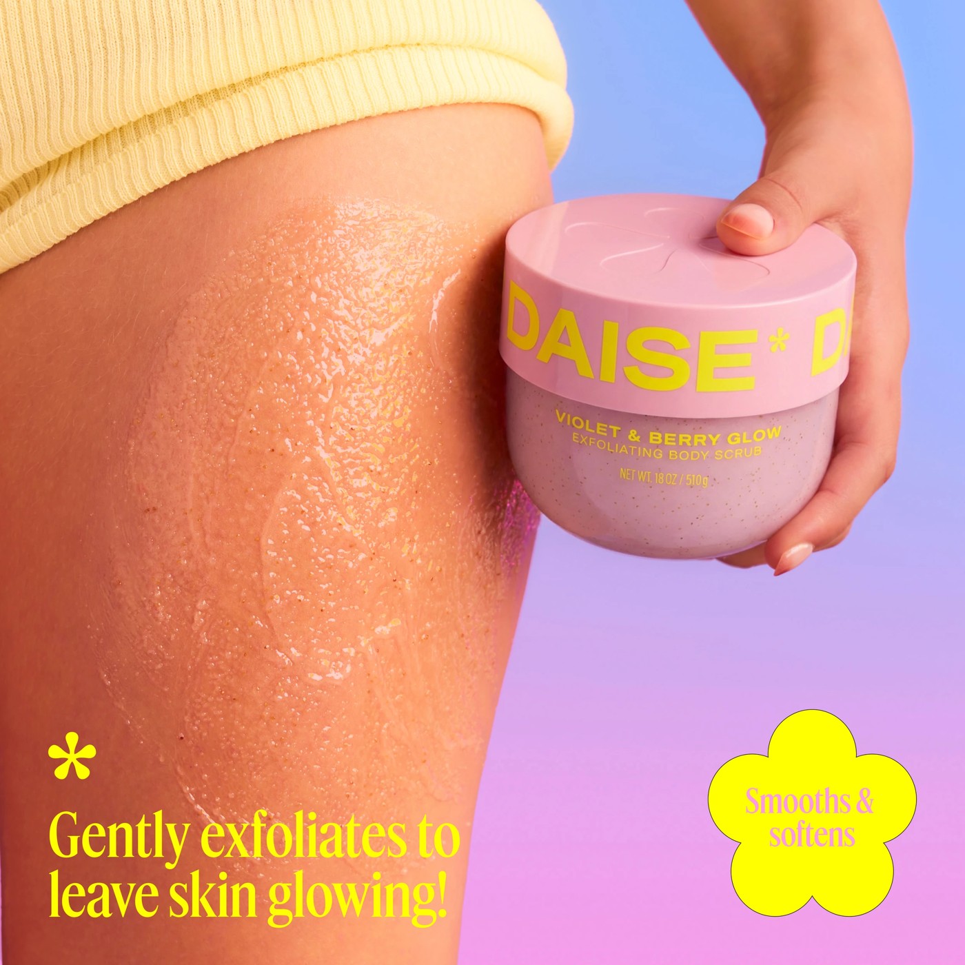 DAISE Exfoliating Body Scrub 510g - Violet and Berry Glow 3 of 6