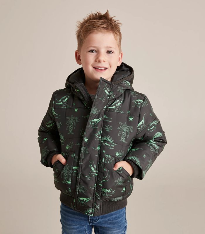 Dinosaur Puffa Jacket | Target Australia