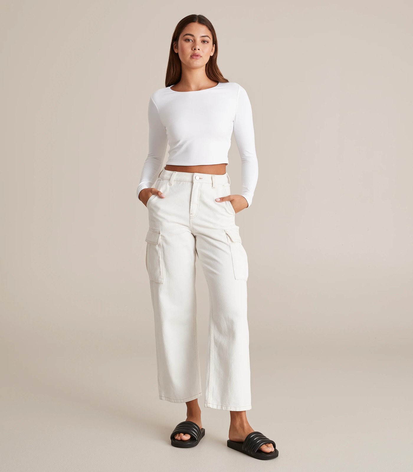 Lily Loves Denim Cargo Jeans 2 of 5