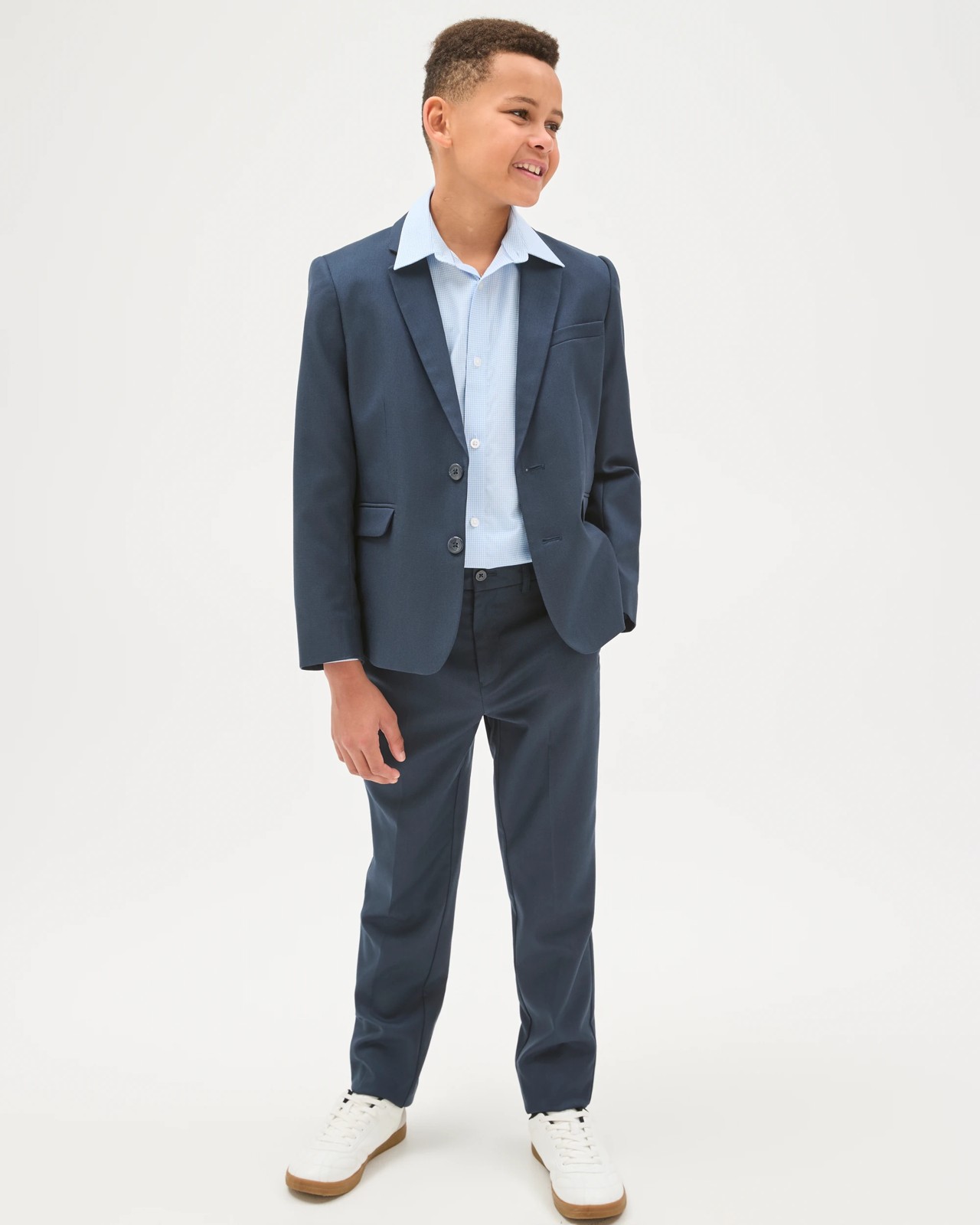 Boys Tailored Suiting Pants - Blue 2 of 5