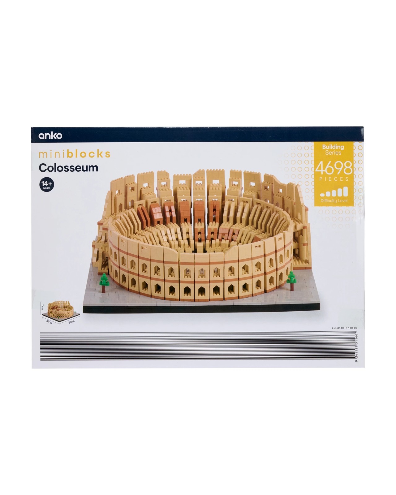 4698 Piece Mini Blocks Building Series: Colosseum 4 of 4