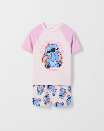 Disney Organic Cotton Younger Girls Elevated Raglan Knit Pyjama Set