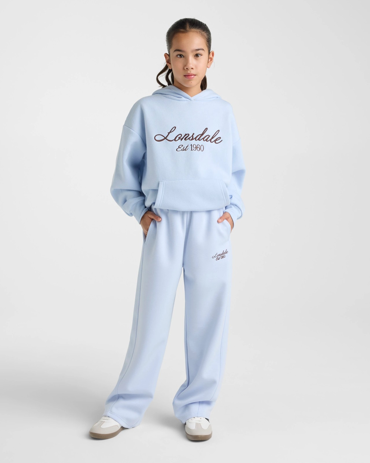 Lonsdale London Barrel Leg Track Pant - Light Blue 5 of 5