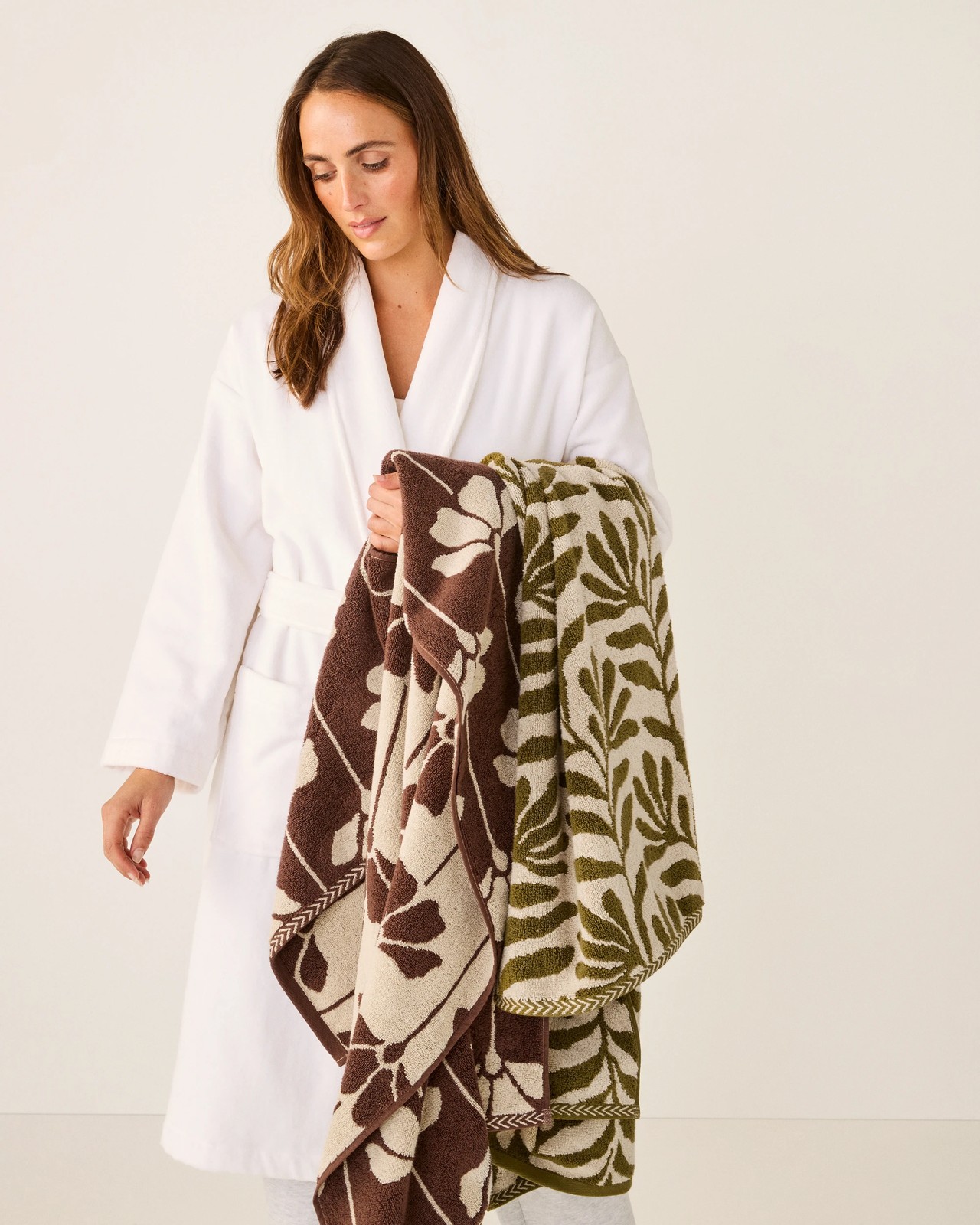 Botanica Australian Cotton Textured Bath Towel - Avocado 3 of 3