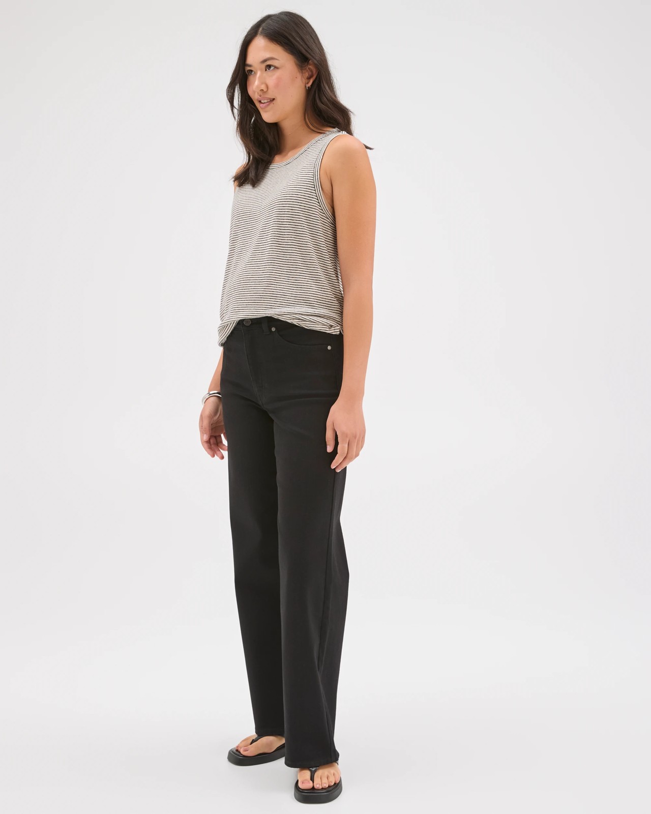 Shape Your Body Wide Leg Denim Jeans 4 of 5