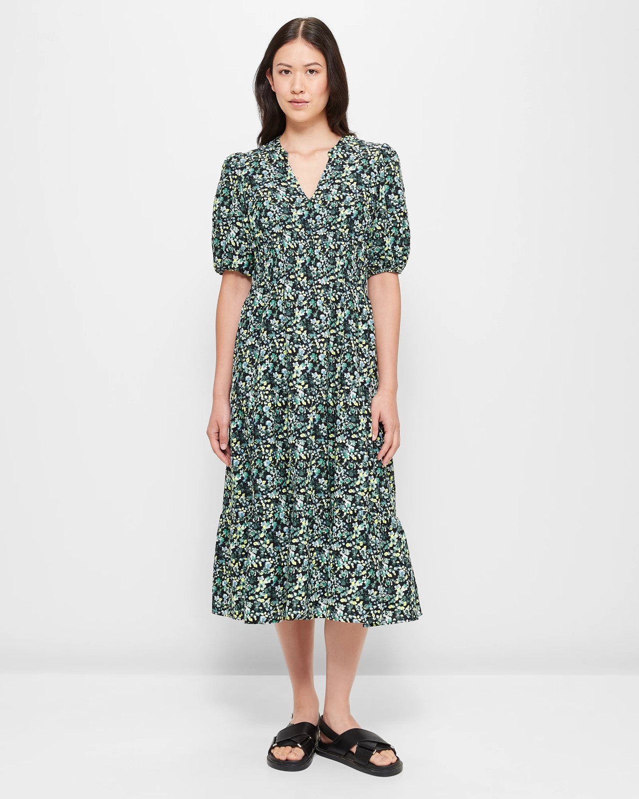 V-Neck Midi Dress | Target Australia