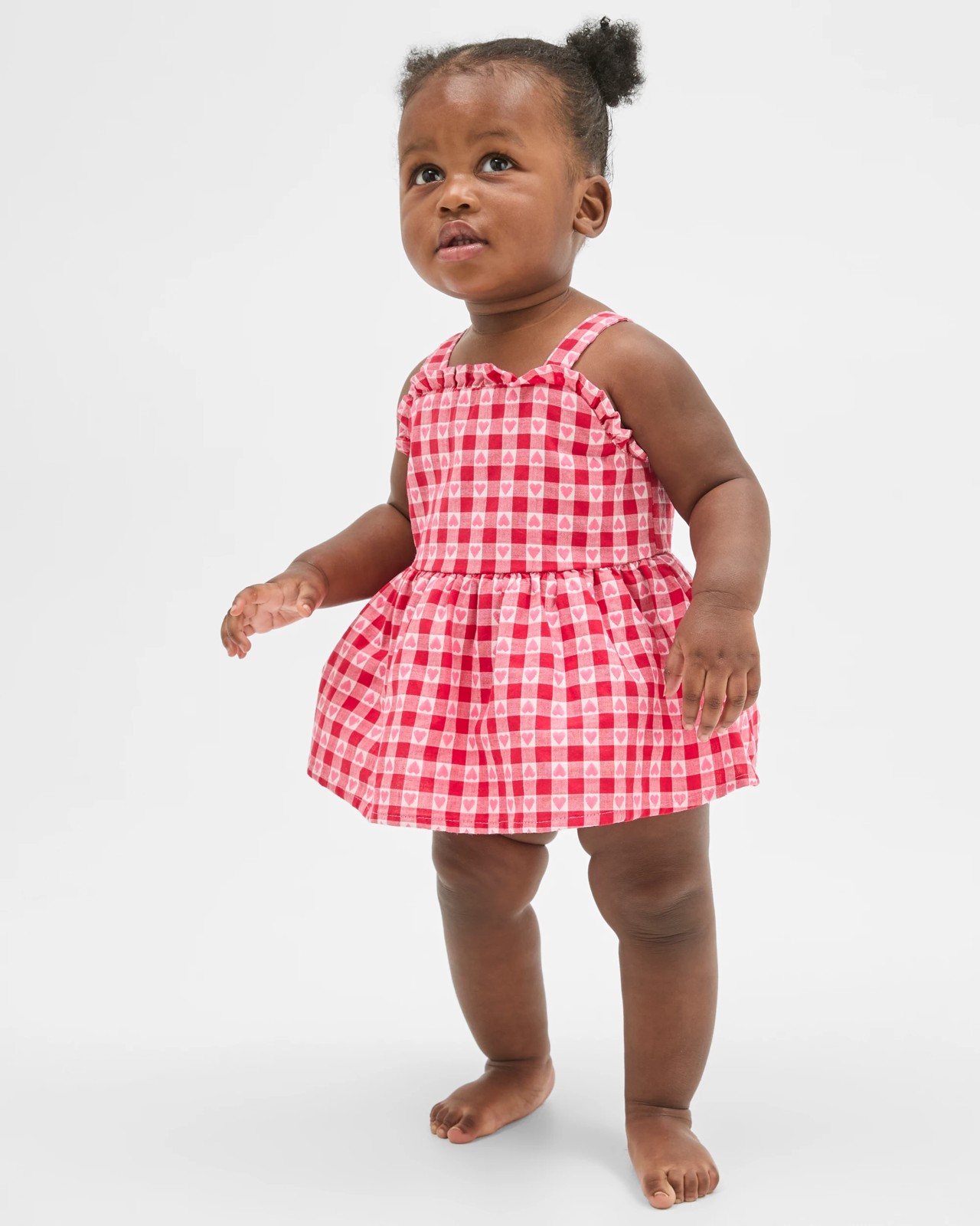 Baby Australian Cotton Christmas Gingham Dress 3 of 5