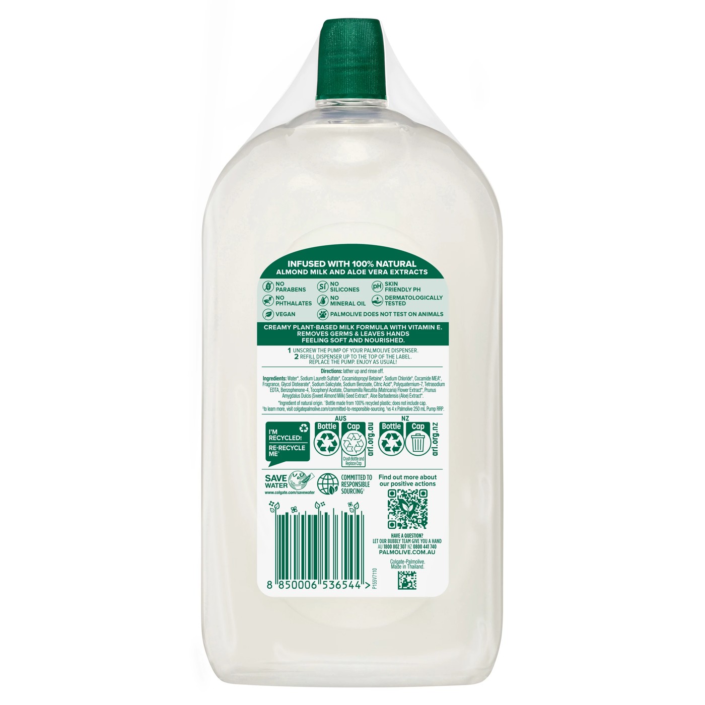 Palmolive Naturals 3 Pack Liquid Hand Wash 1L - Aloe Vera & Chamomile 2 of 5