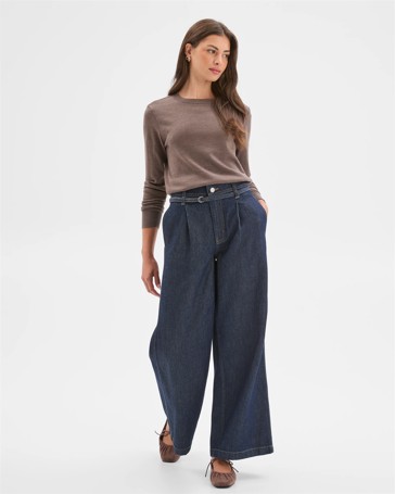 Petites Australian Merino Wool Crew Neck Sweater