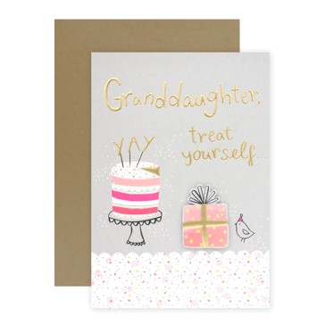Connections from Hallmark Birthday Card For Granddaughter - Treat Yourself