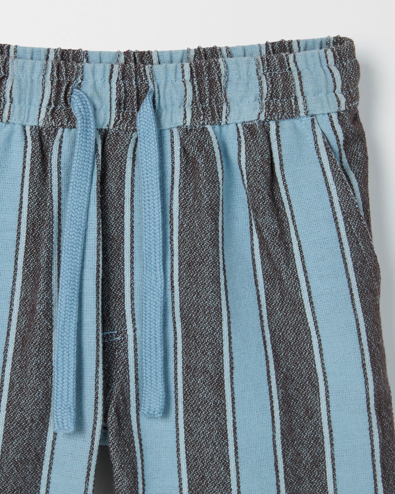 Stripe Volley Shorts - Blue/Hot Fudge 2 of 2