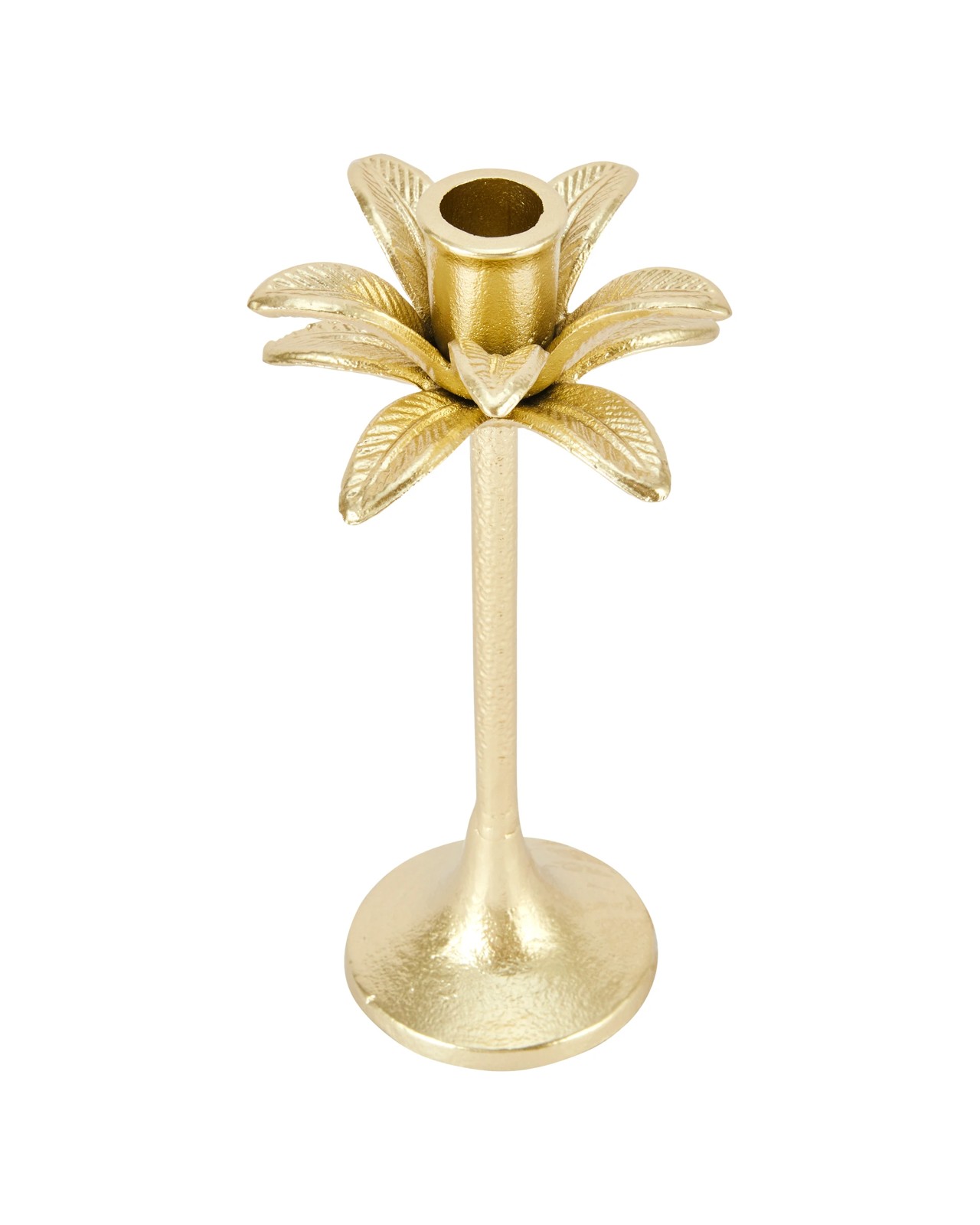 Anko Brass Look Palm Taper Candle Holder 2 of 5