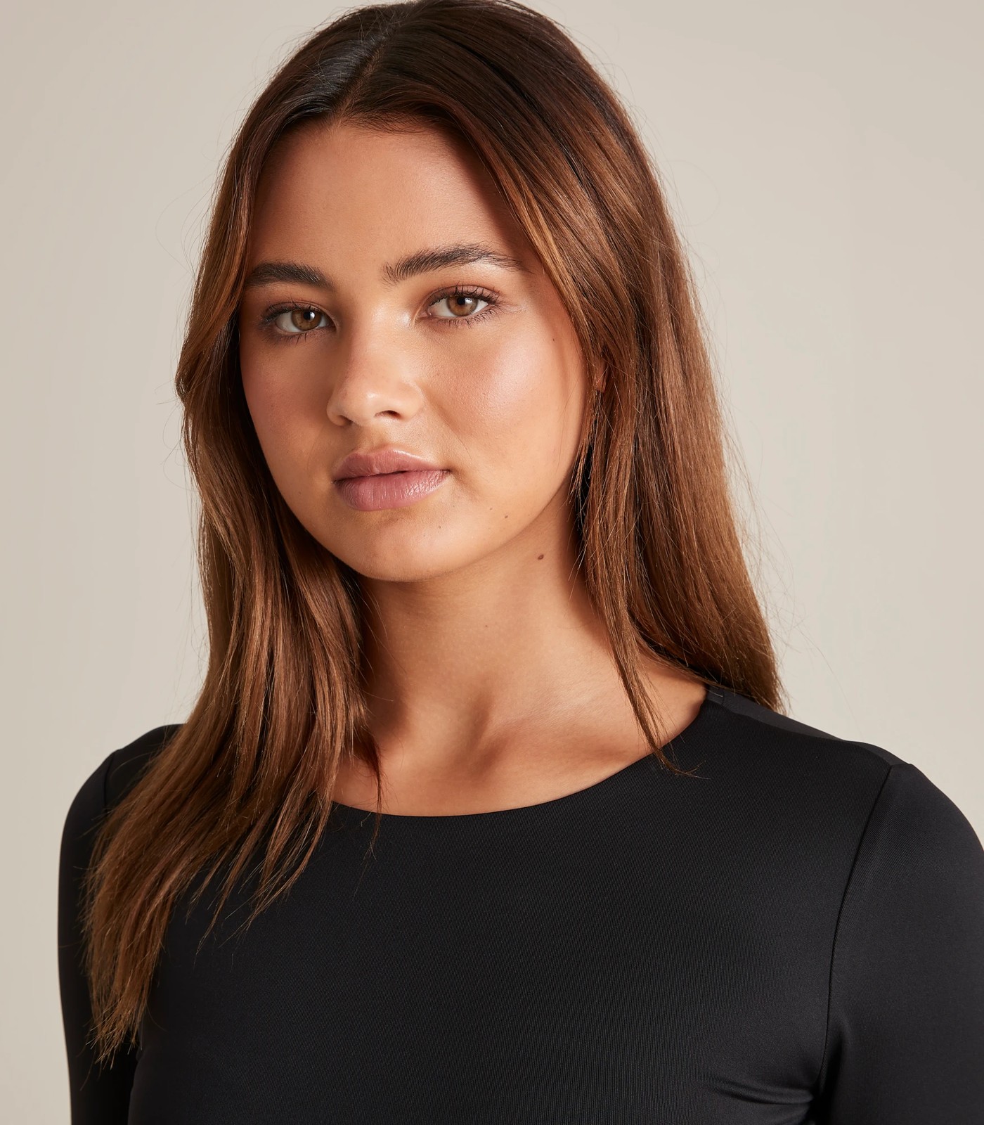Lily Loves Long Sleeve Body Crew Neck Top 3 of 6