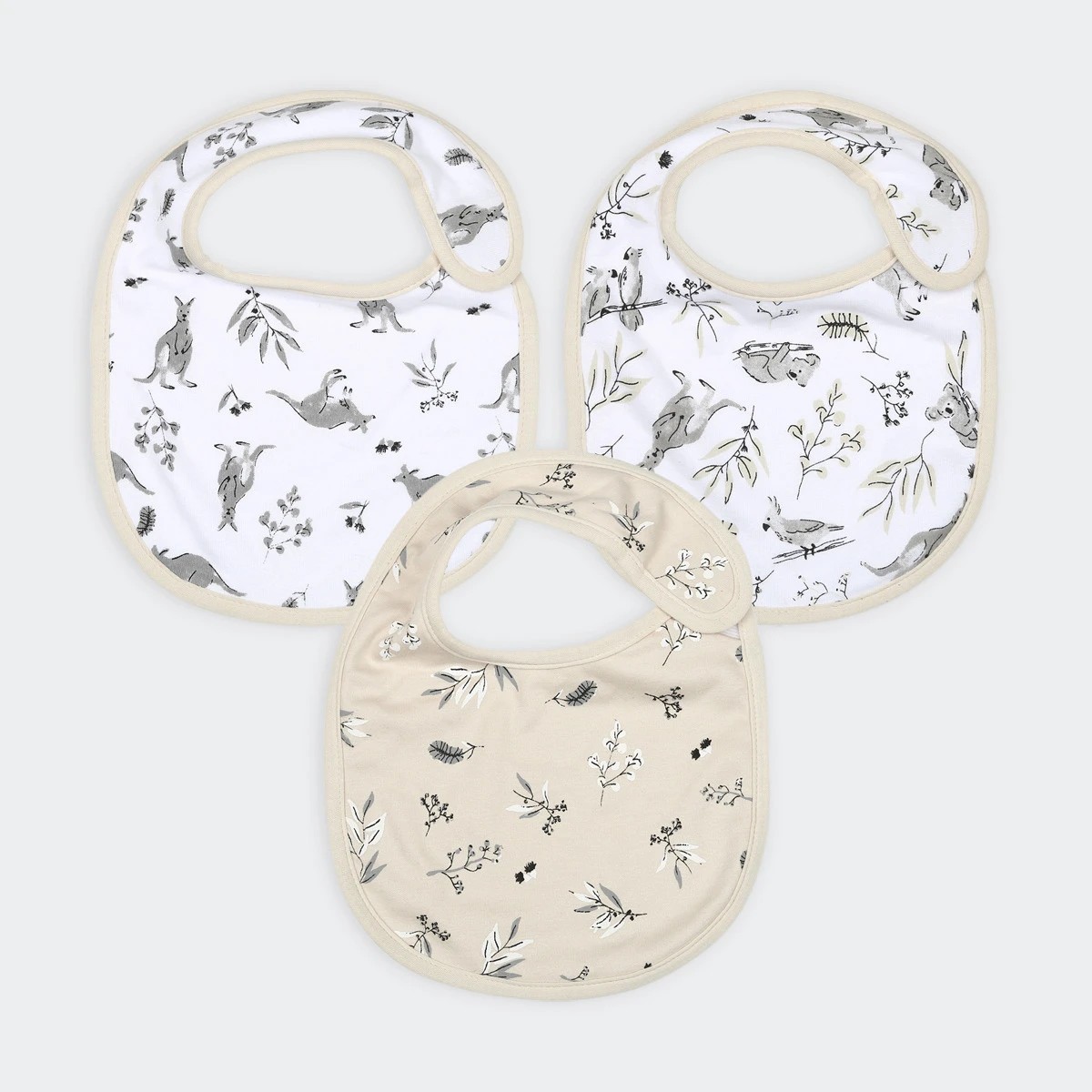 Organic Cotton Bibs, 3 Pack - Anko | Target Australia