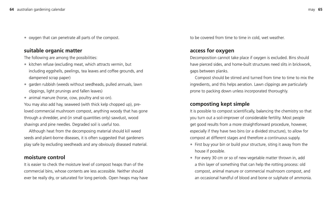 Australian Gardening Calendar - Book 4 of 5