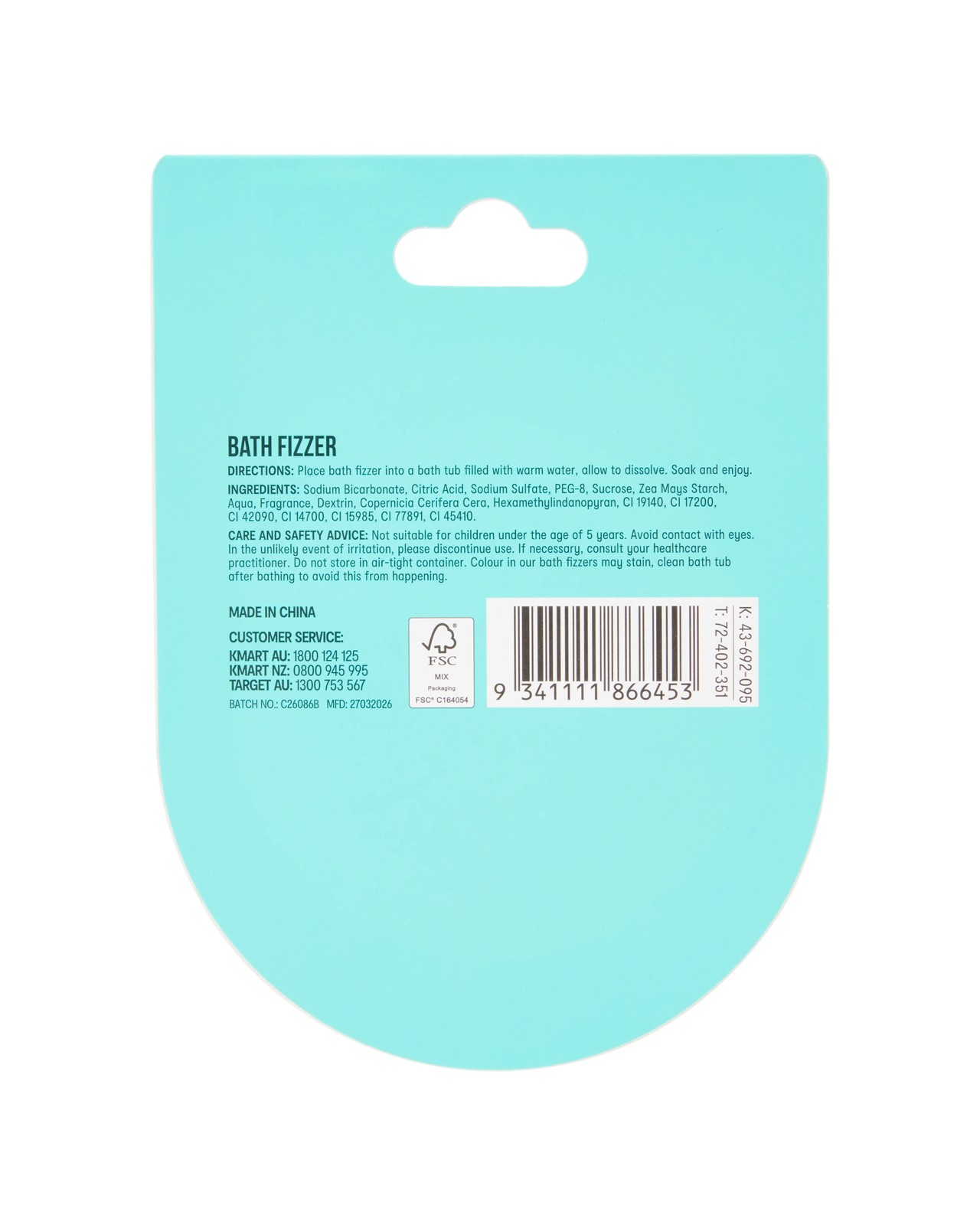 OXX Bodycare Bath Fizzer 100g - Strawberry Scented 5 of 5