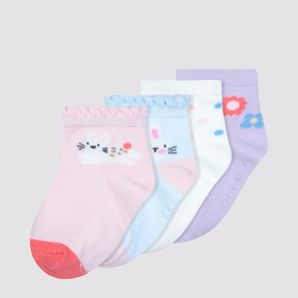 Baby Organic Cotton Crew socks 4 Pack - Underworks - Bunnies n BitsnBobs product image