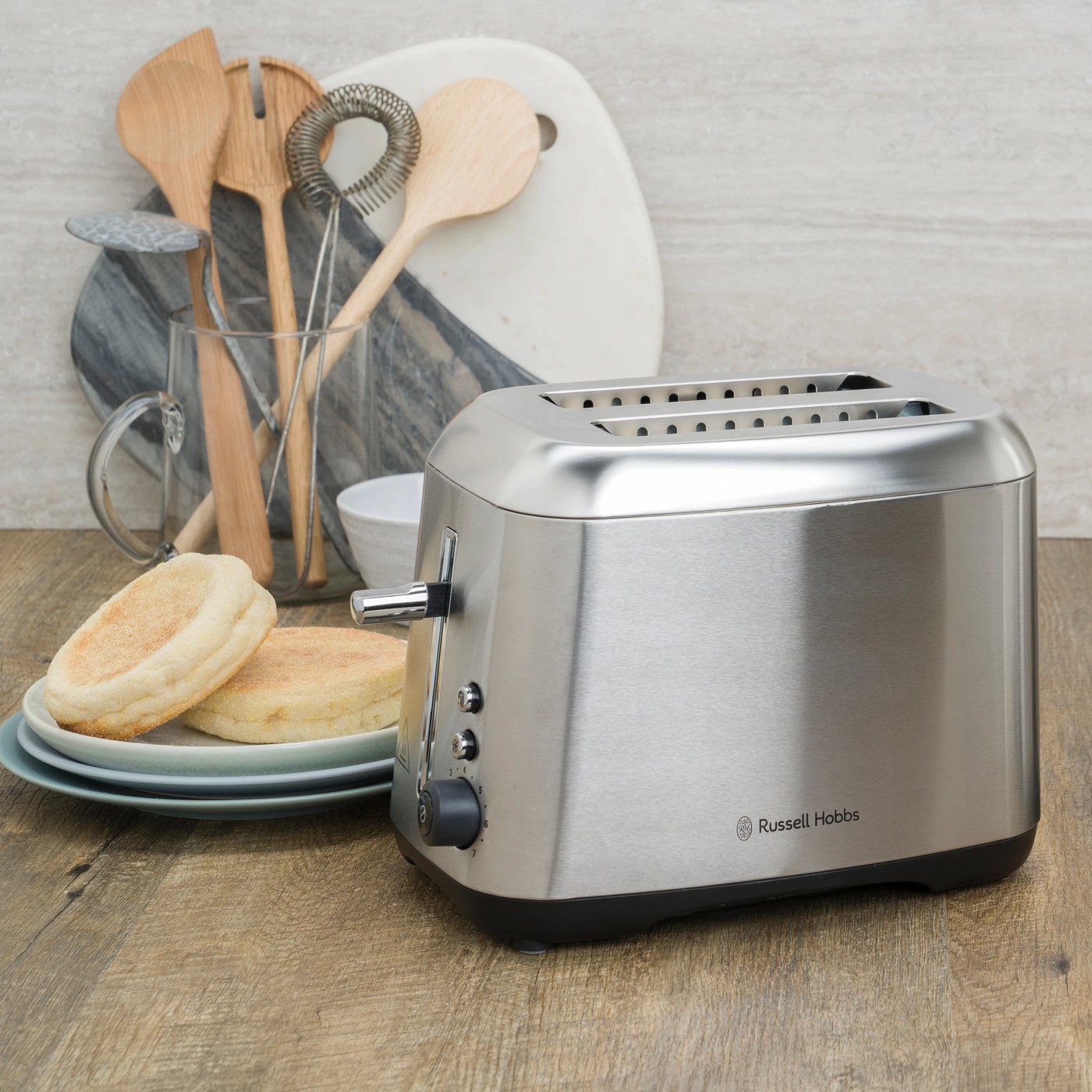Russell Hobbs Carlton 2 Slice Toaster - Brushed 4 of 5