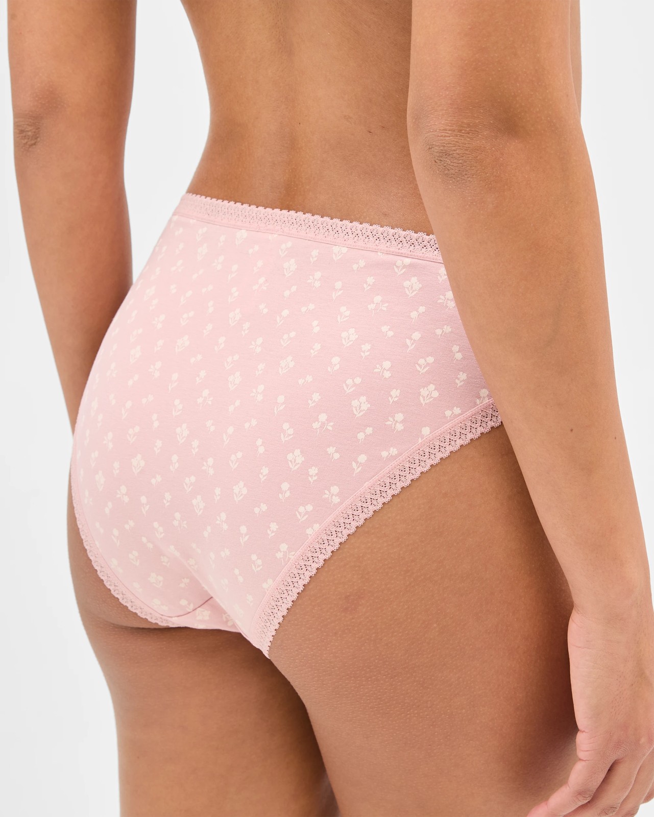 Australian Cotton 5 Pack Elevated High Cut Briefs - Multi Floral 4 of 4