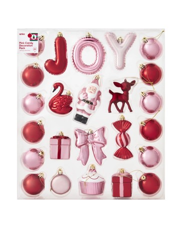Anko 24 Pack Pink Caddy Decoration Pack