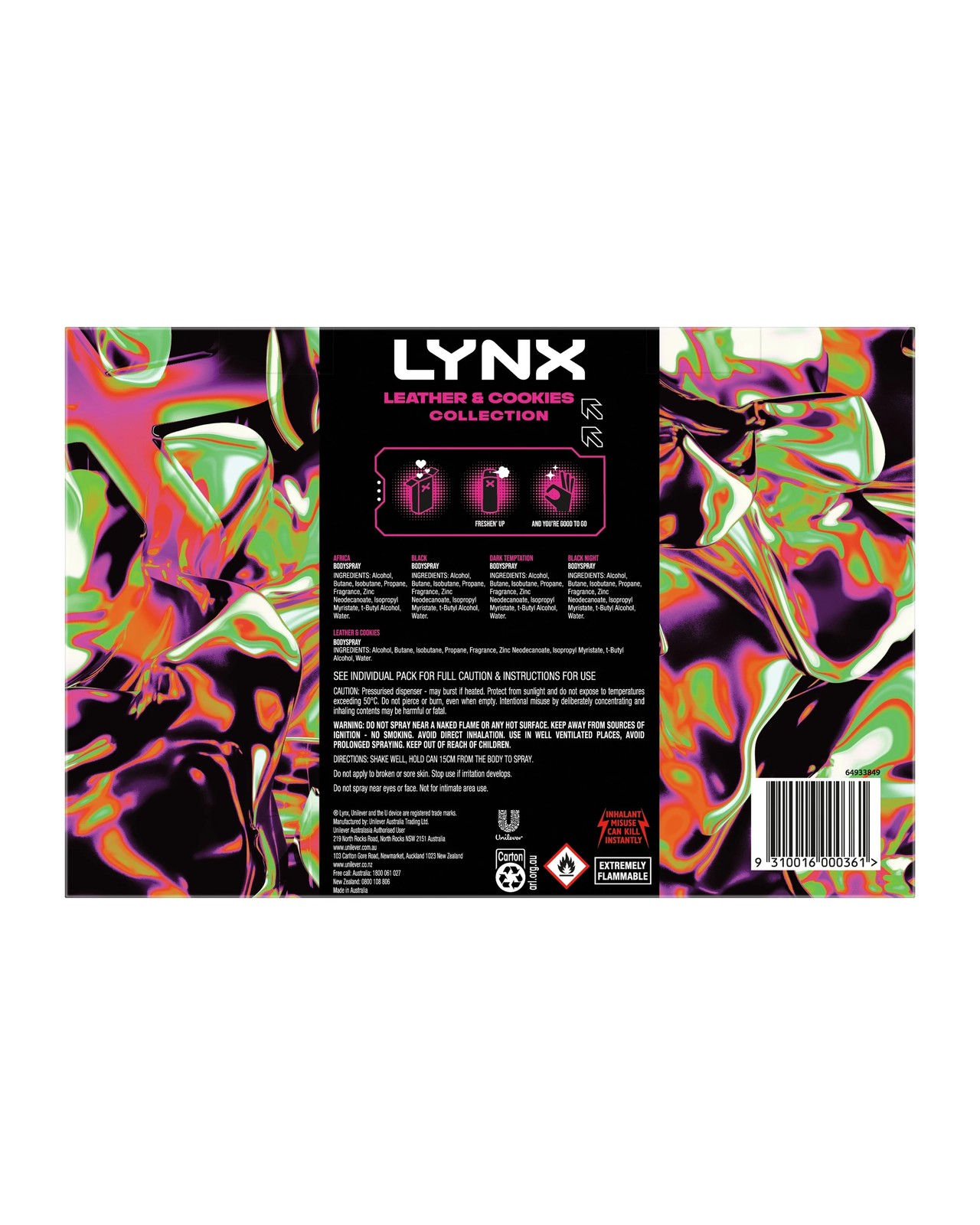 LYNX Leather and Cookies Collection Gift Set 2 of 3