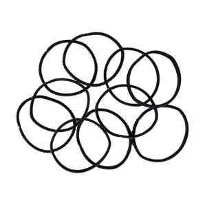 OXX Haircare 10 Piece Non-Slip Hair Elastics - Black and White