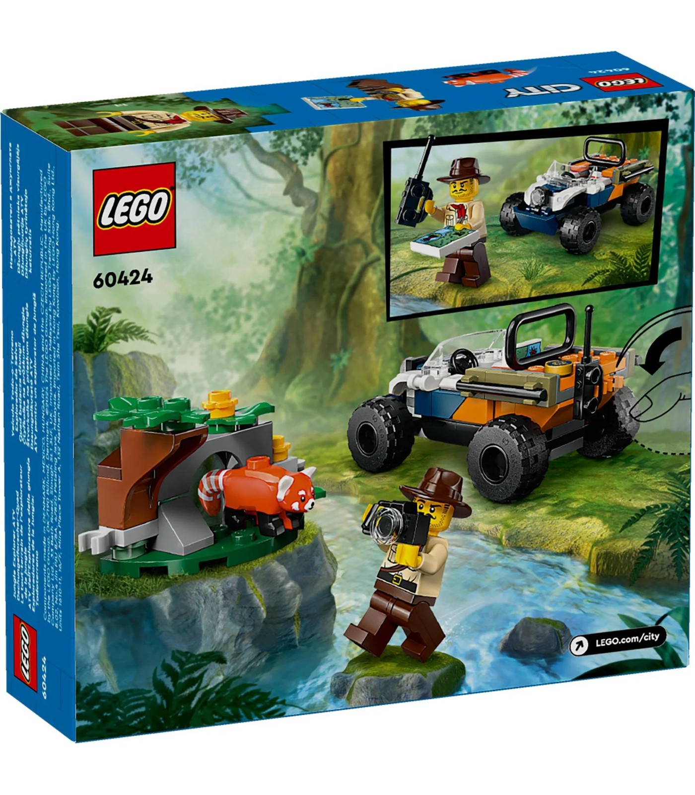 LEGO® City Jungle Explorer ATV Red Panda Mission 60424 | Target Australia