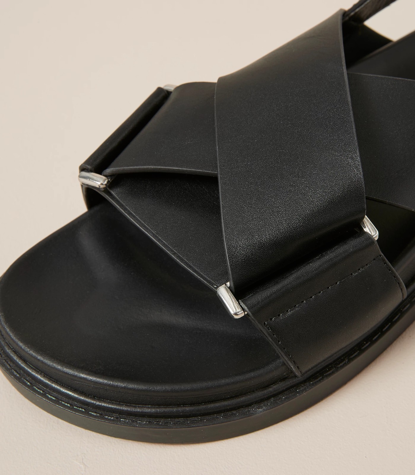 Womens Crossover Moulded Sandal - Maria - Black | Target Australia